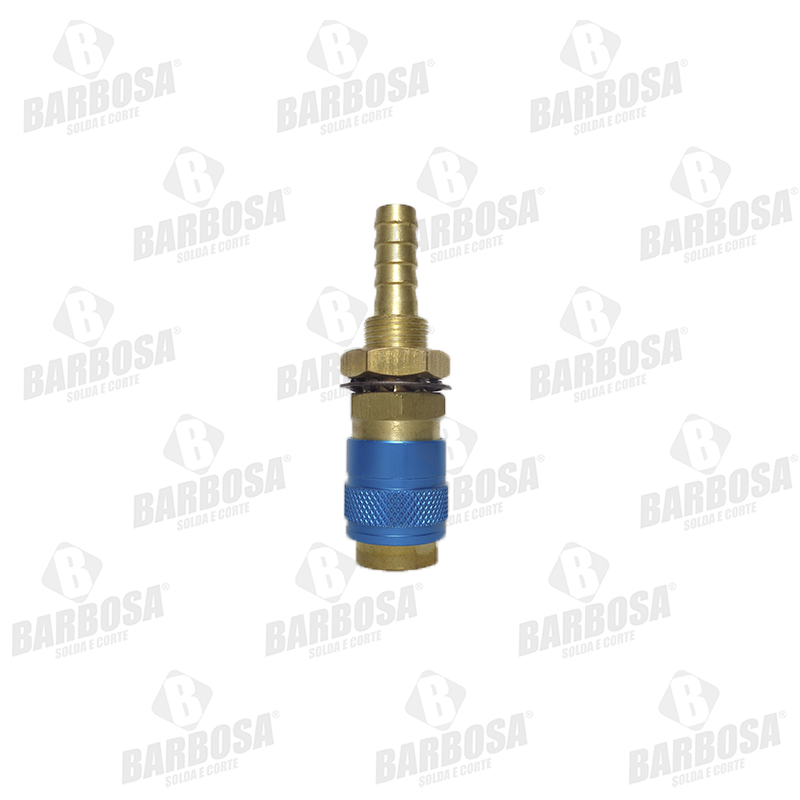 ENGATE RAPIDO AGUA/AR  3/8 FEMEA AZUL