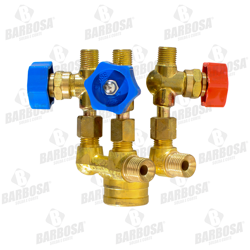 CONJUNTO REGULAGEM GASES MAQUINA CG1-30 ENT. 9/16UNF