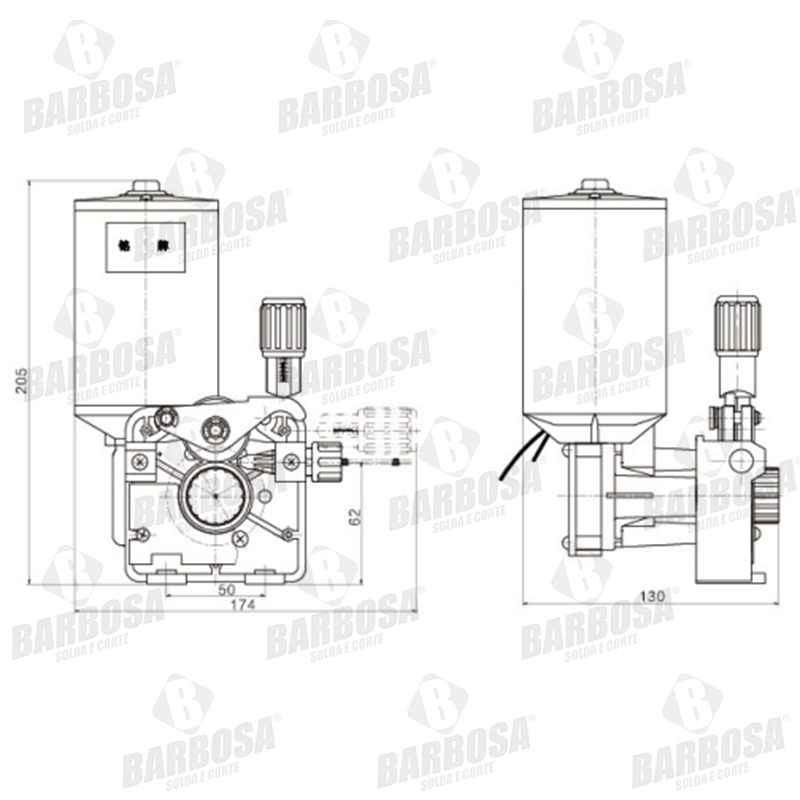 CONJUNTO TRACIONADOR 2RE C/ MOTOR 42V/80W-0,8-0,9