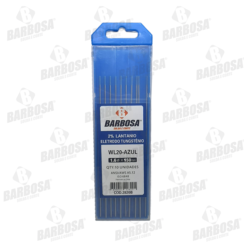 ELETRODO TUNGSTENIO 1,6MM AZUL  2% LANTANIO
